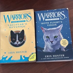 Two of warrior’s super addition books by Erin Hunter